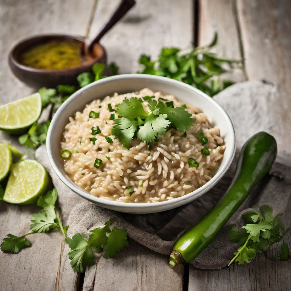 New Mexican Green Chile Risotto