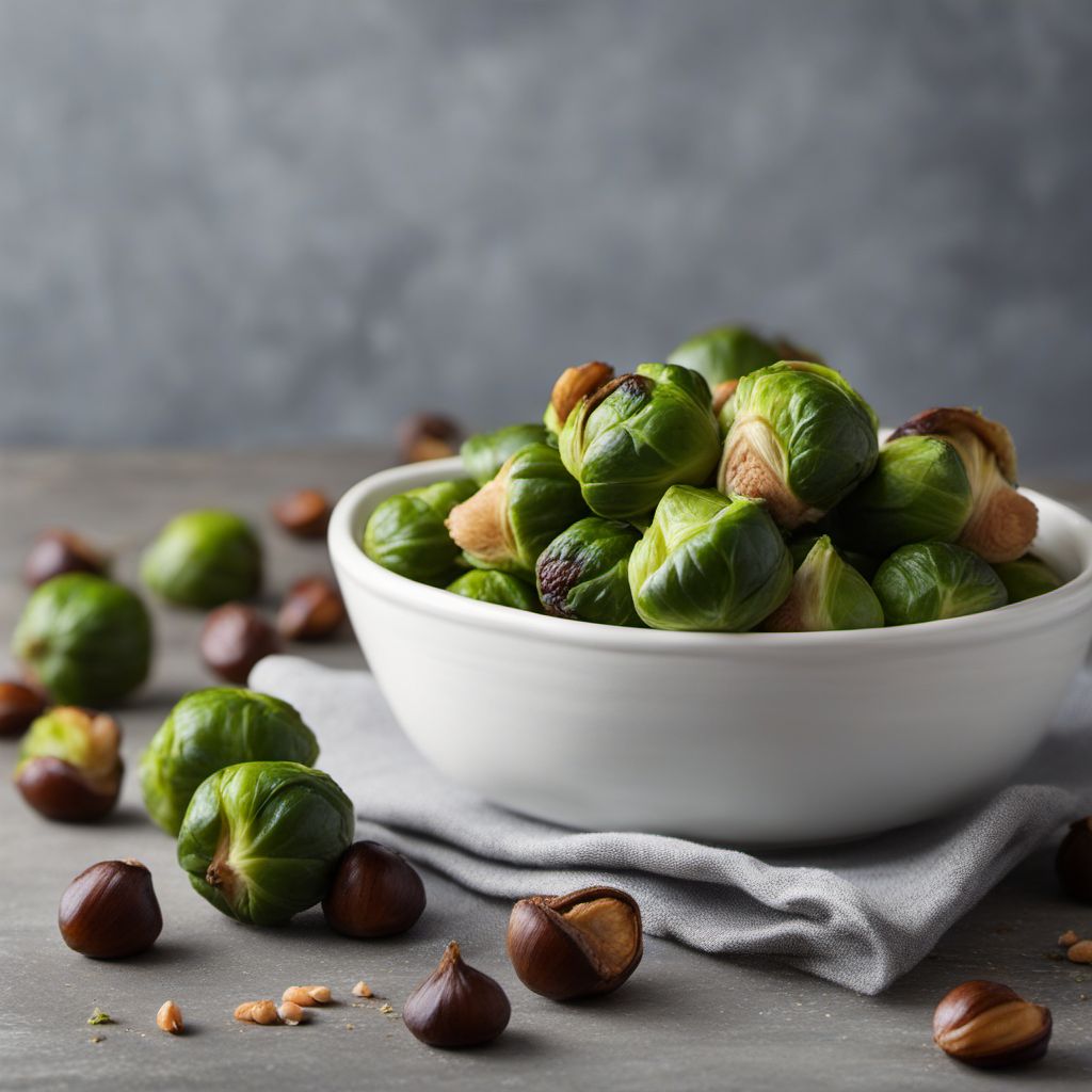 Roasted Brussels Sprouts with Chestnuts