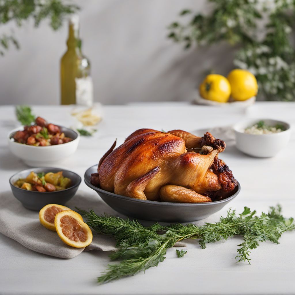 Roasted Chicken with Quince