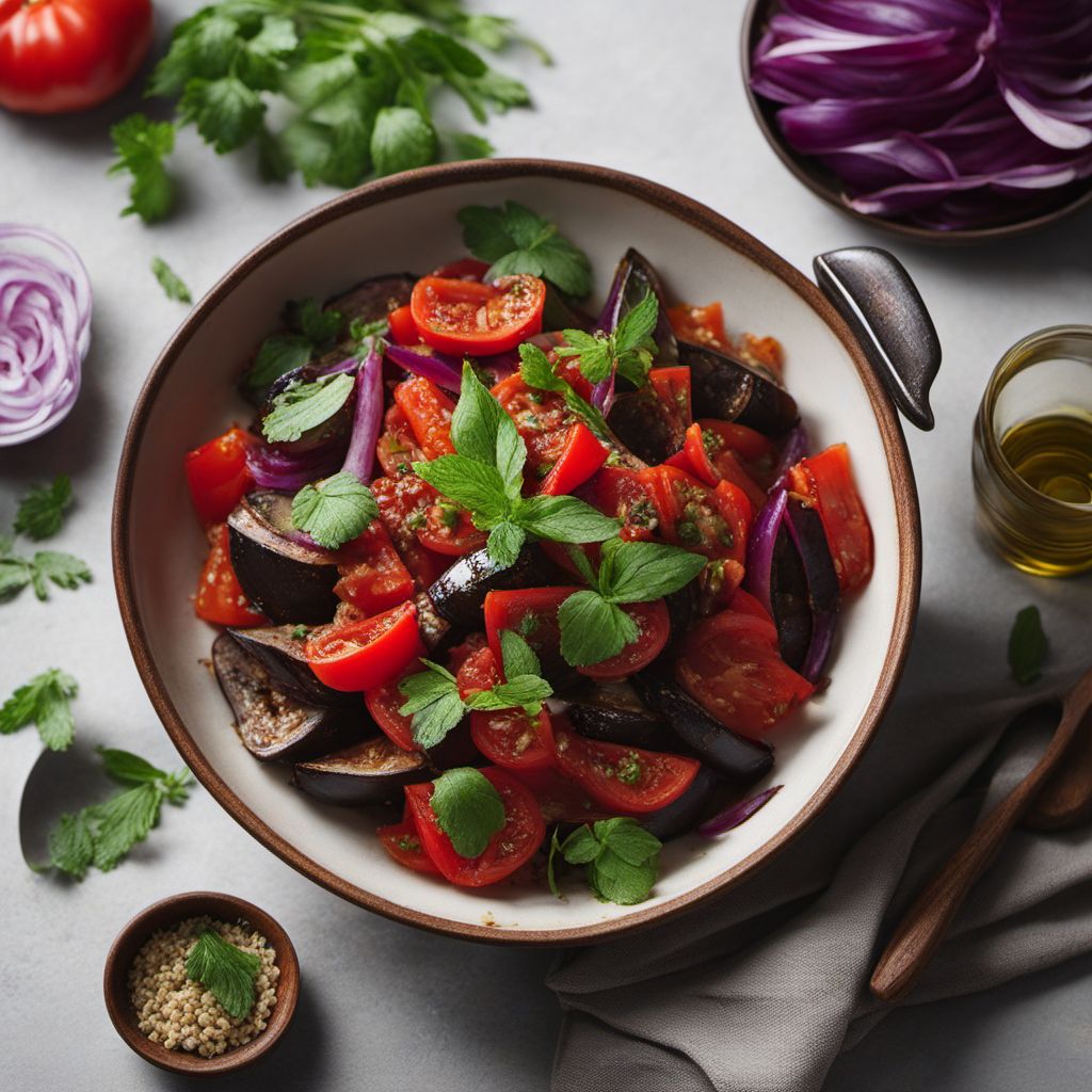 Roasted Eggplant Salad