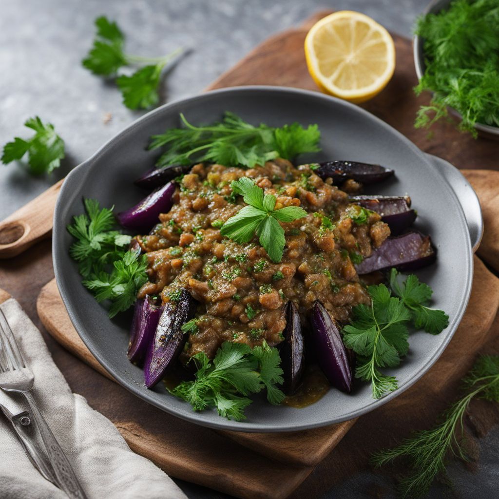 Roasted Eggplant Salad