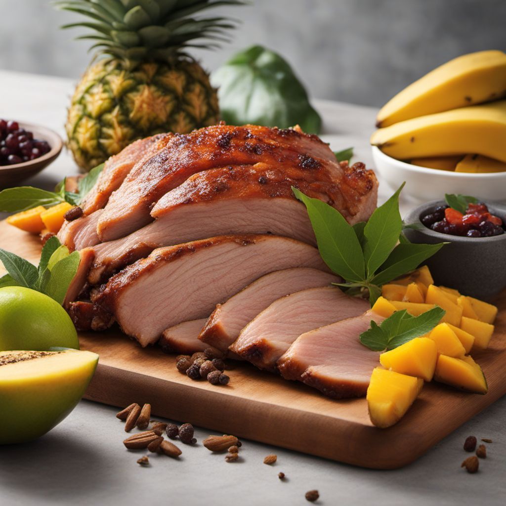 Roasted Pork with Tropical Fruits