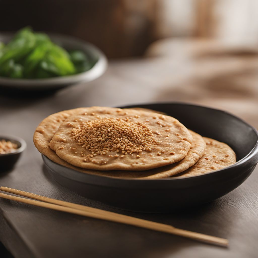 Rùn bǐng - Taiwanese Sesame Flatbread