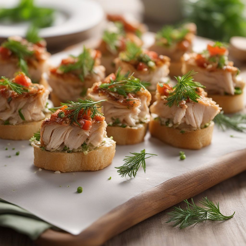 Russian-inspired Chicken Canapés