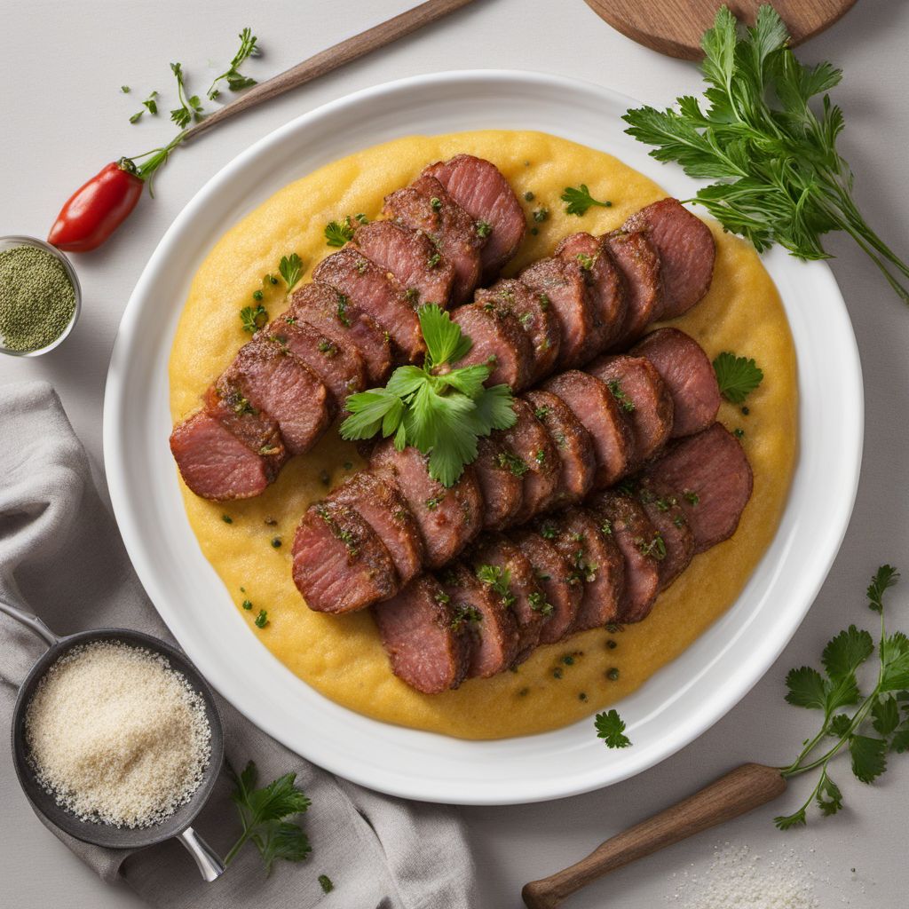 Salsiccia di Fegato with Polenta