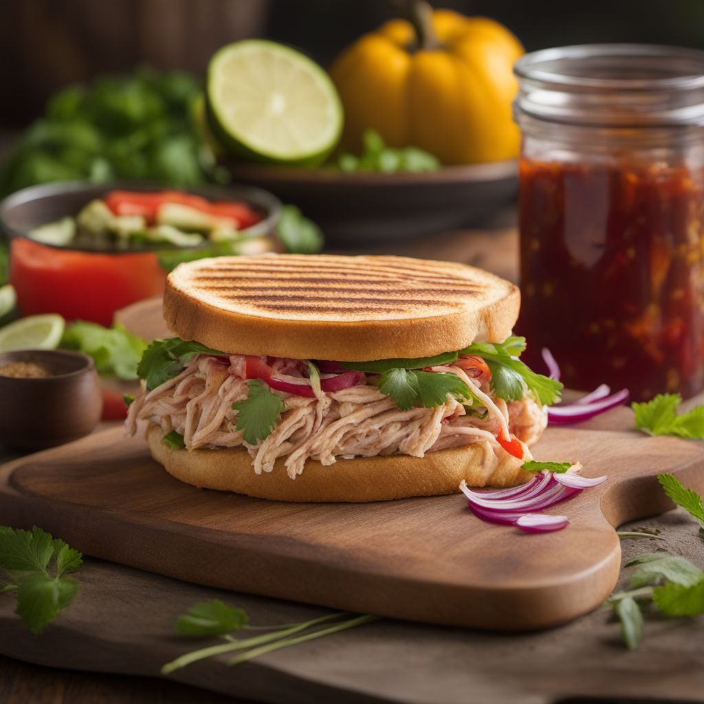 Salvadoran-style Turkey Pupusa Sandwich