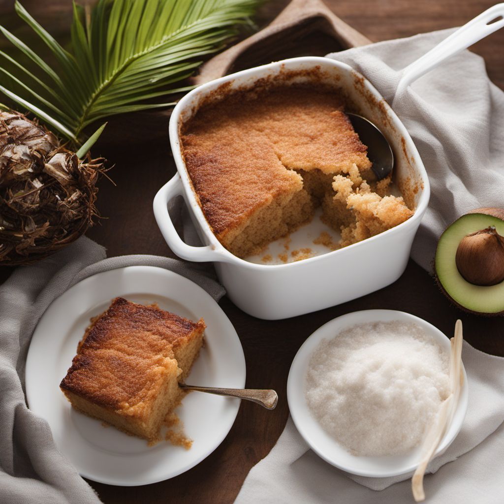 Samoan Coconut Bread Pudding