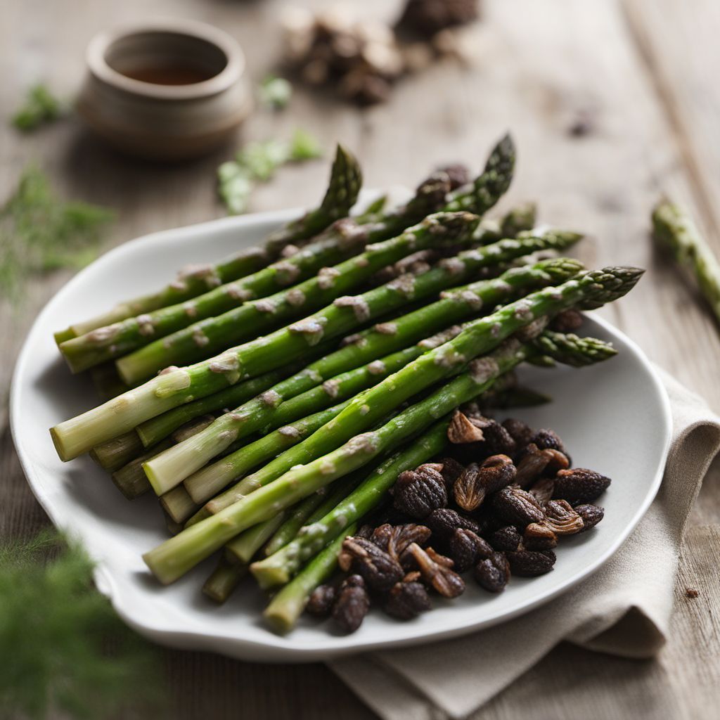 São Toméan-style Asparagus with Morels