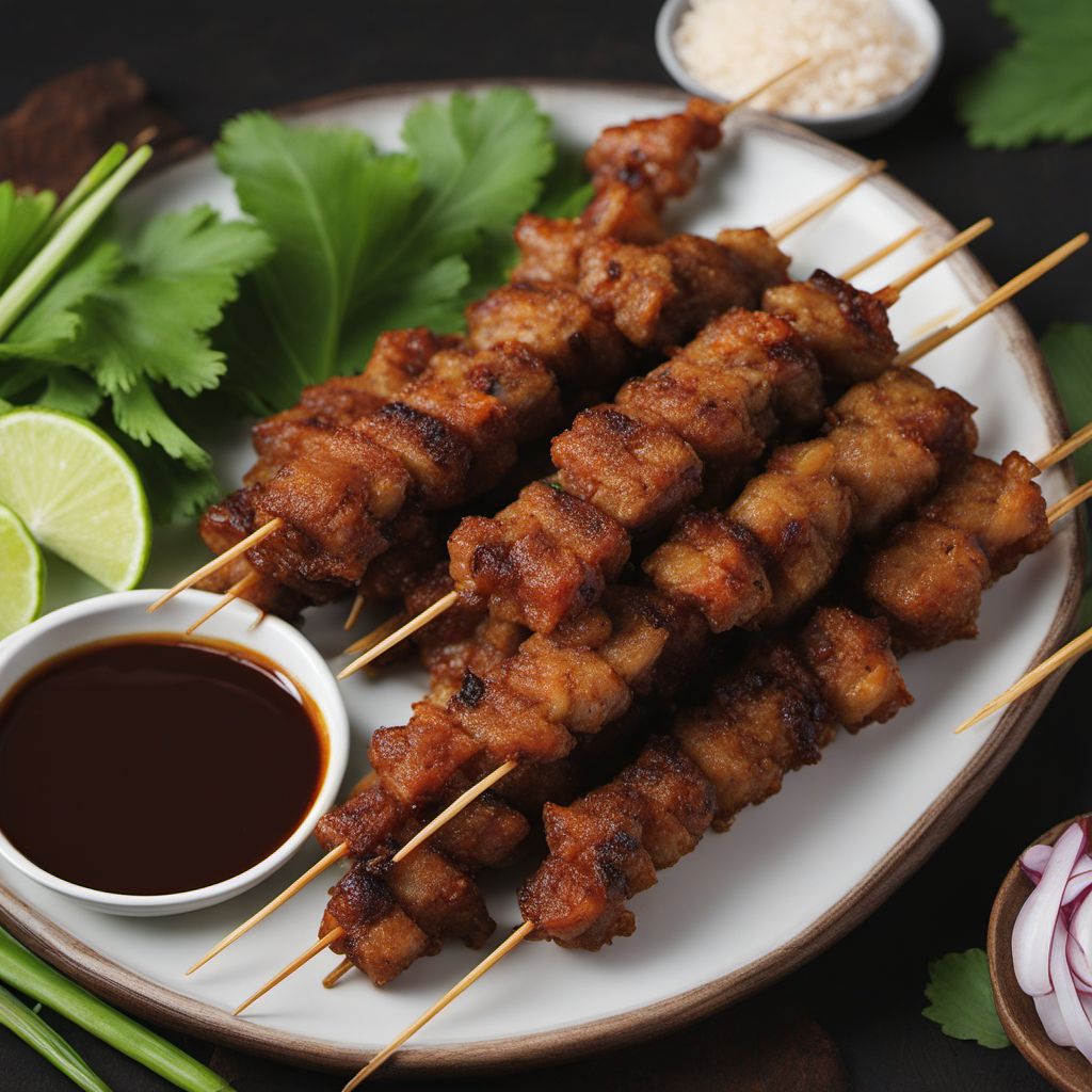 Sate Lilit - Grilled Balinese Minced Meat Skewers