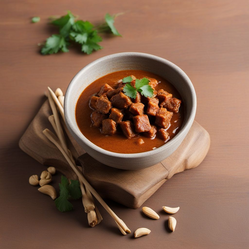 Sate Padang with Spicy Peanut Sauce