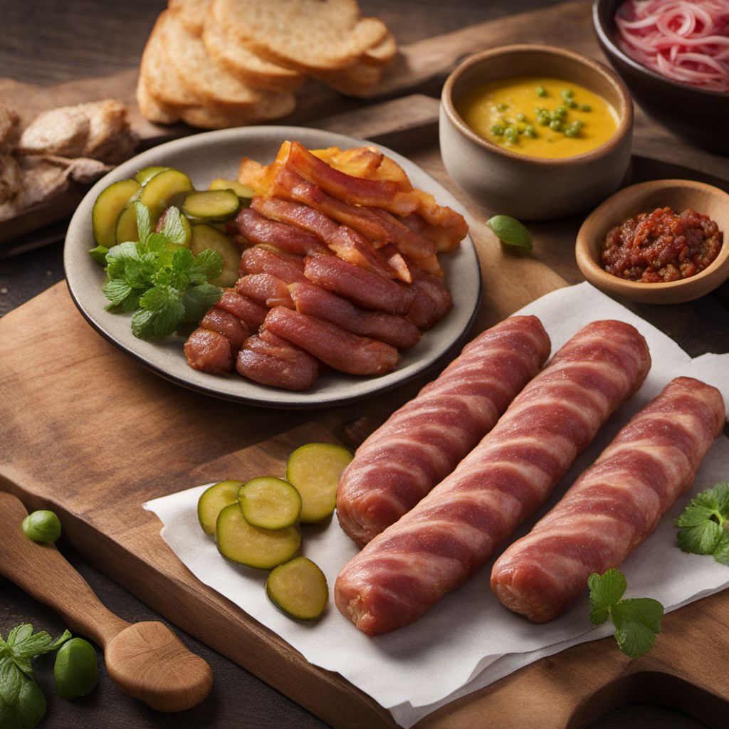 Schmierwurst with Mustard and Pickles