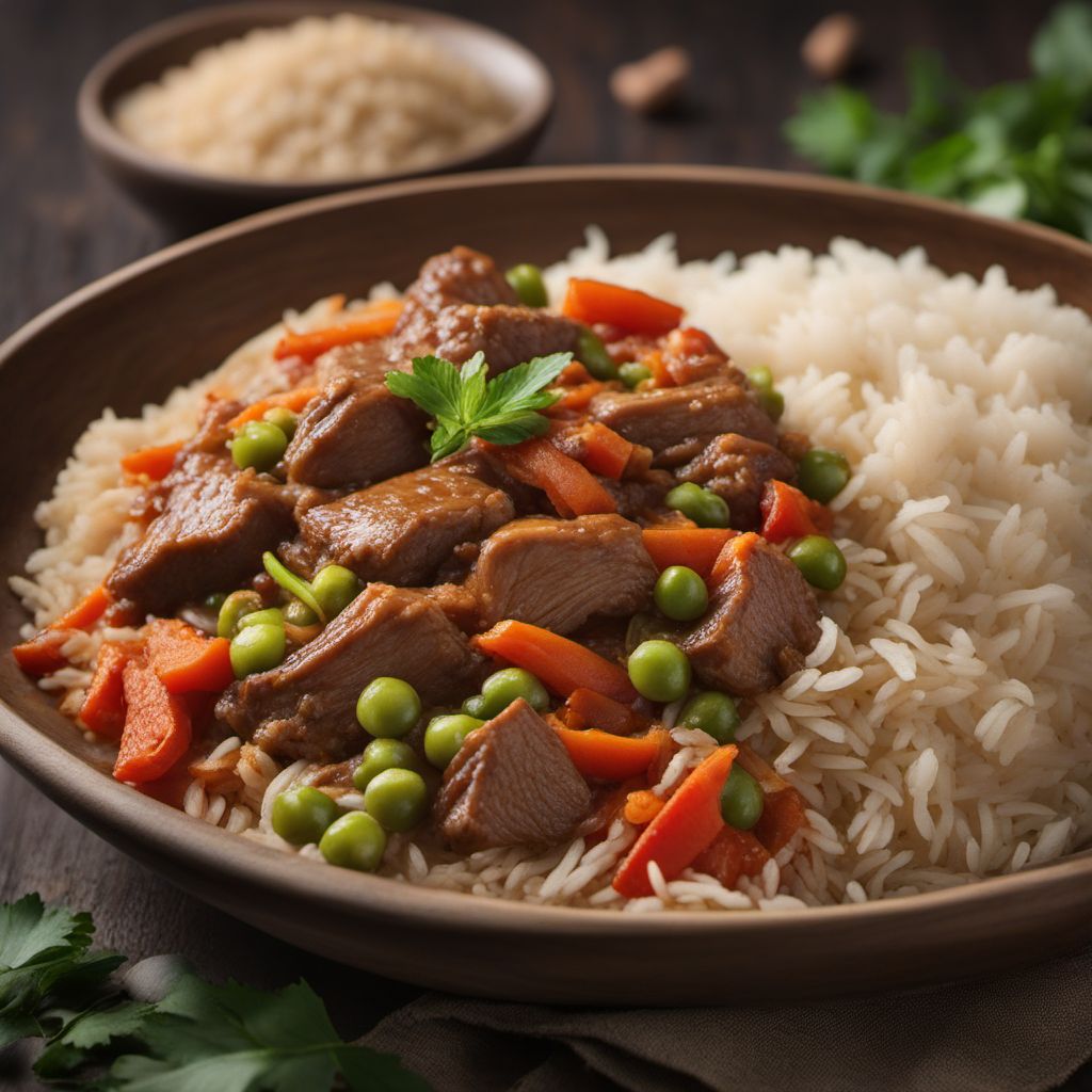 Senegalese-inspired Creamy Rice with Meat and Vegetables