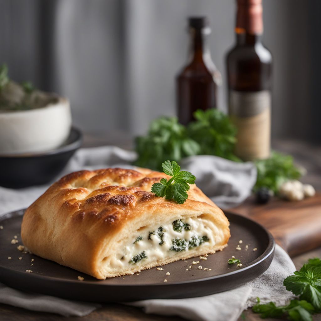 Serbian Stuffed Cheese Bread