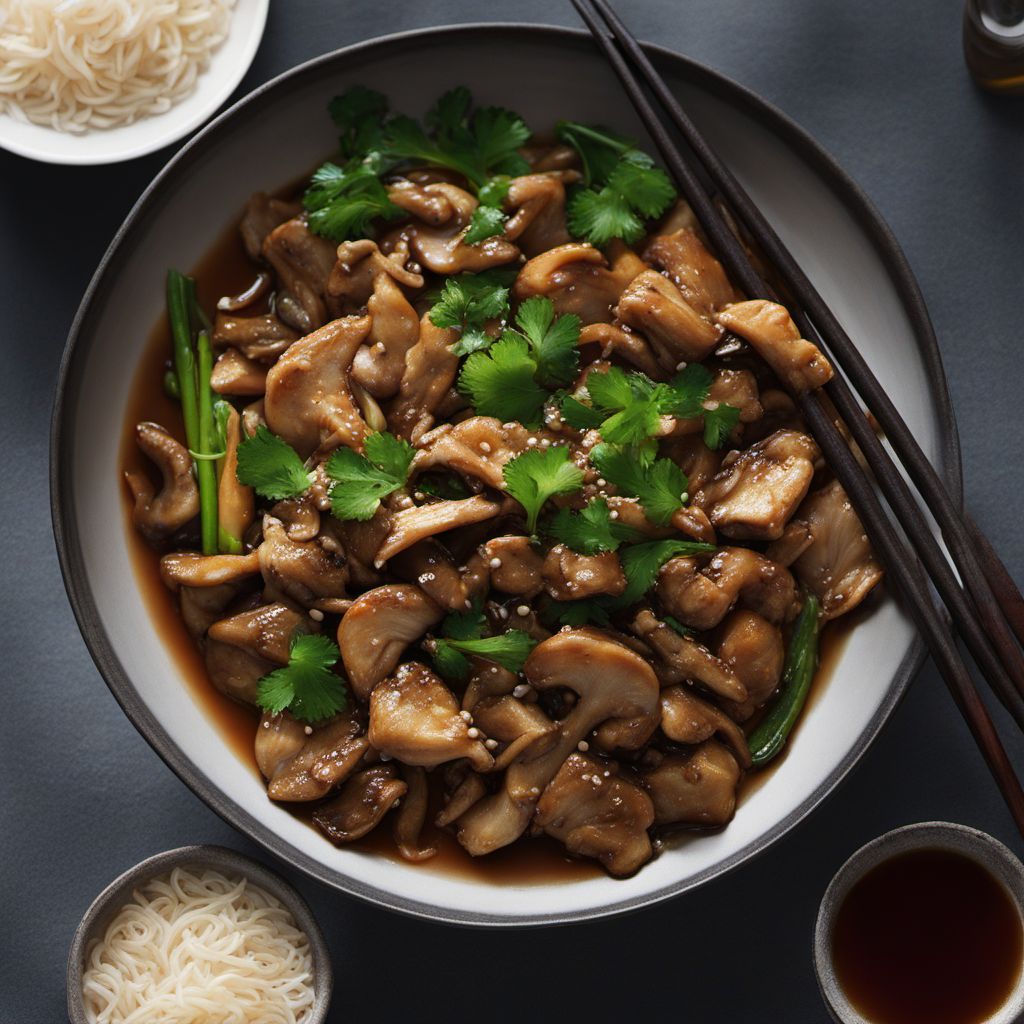 Shandong-style Chicken and Mushroom Stir-Fry