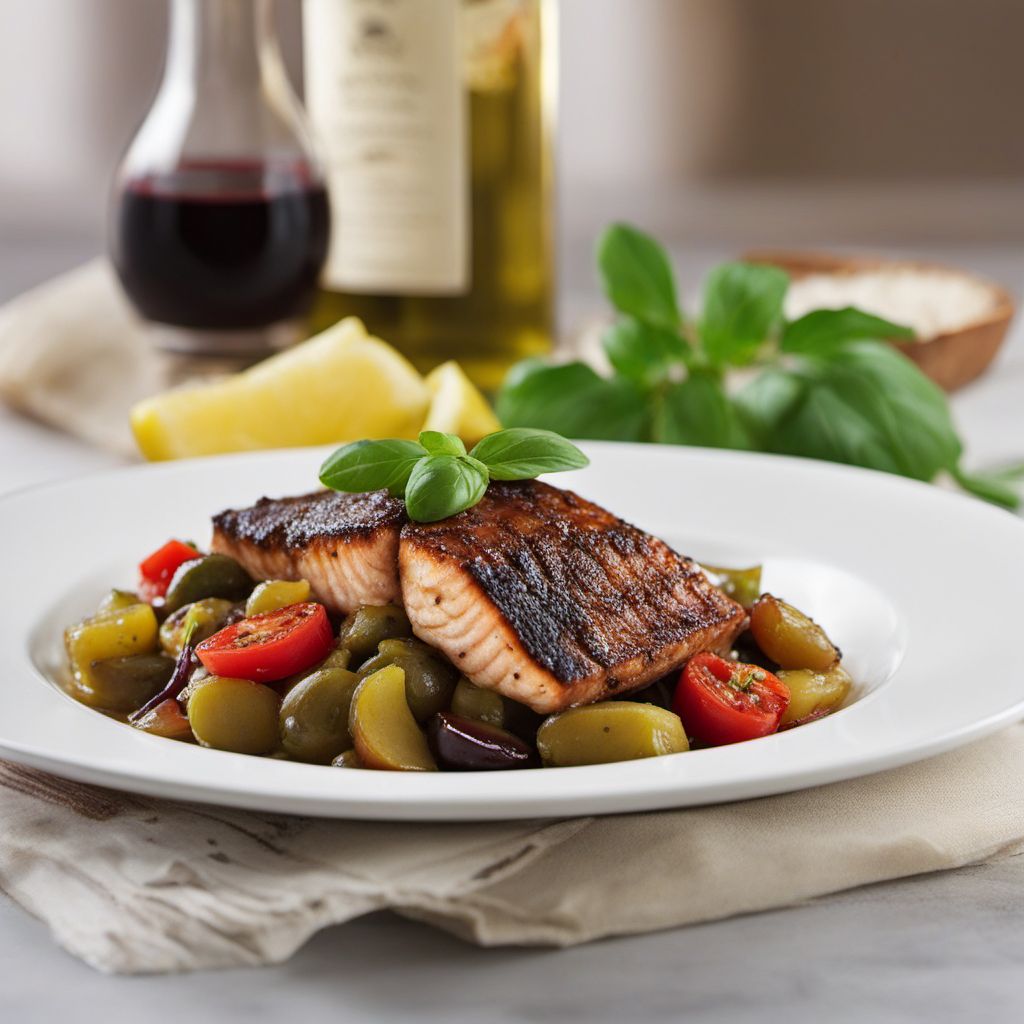 Sicilian Swordfish with Caponata