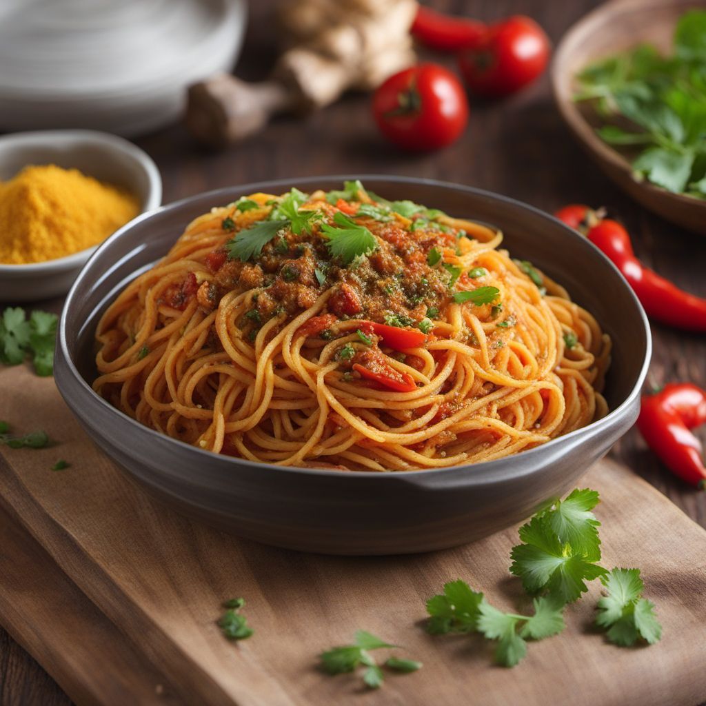 Sindhi-style Tarako Spaghetti