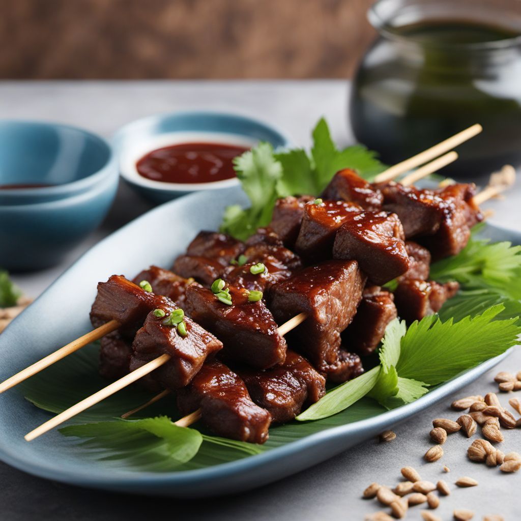 Singaporean-style Beef Kidney Skewers