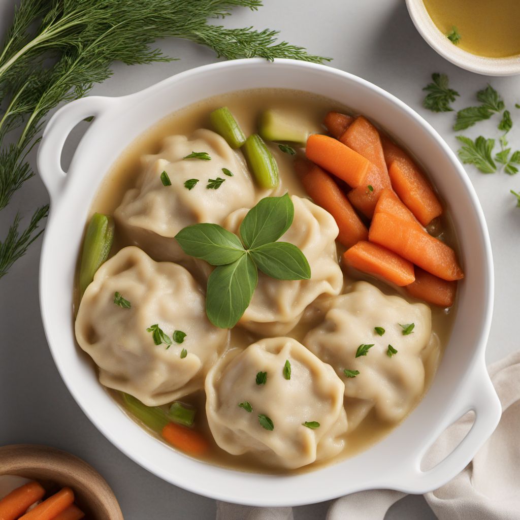 Slippery Dumplings with Savory Chicken Stew