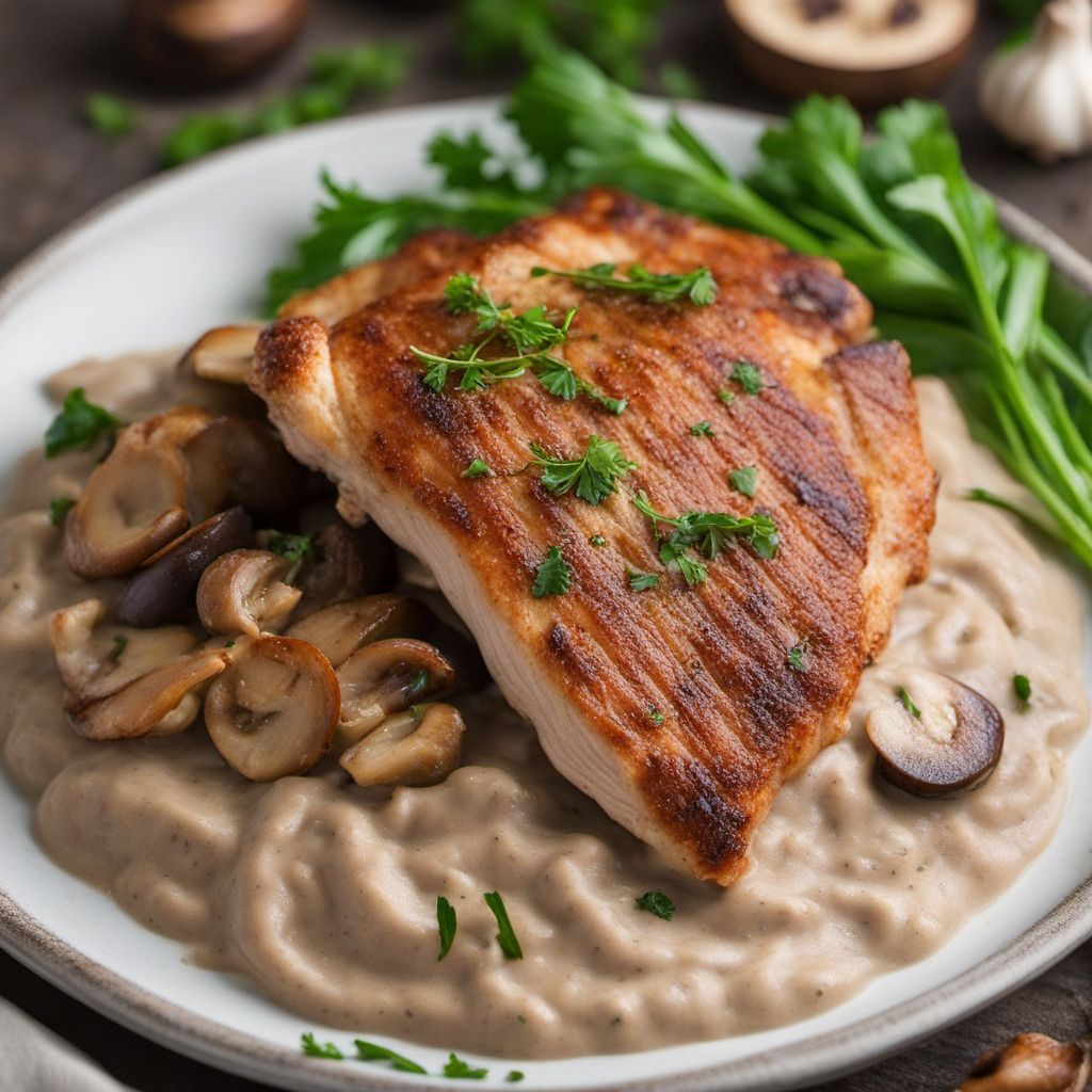 Slovenian-inspired Turkey Cutlets with Mushroom Sauce