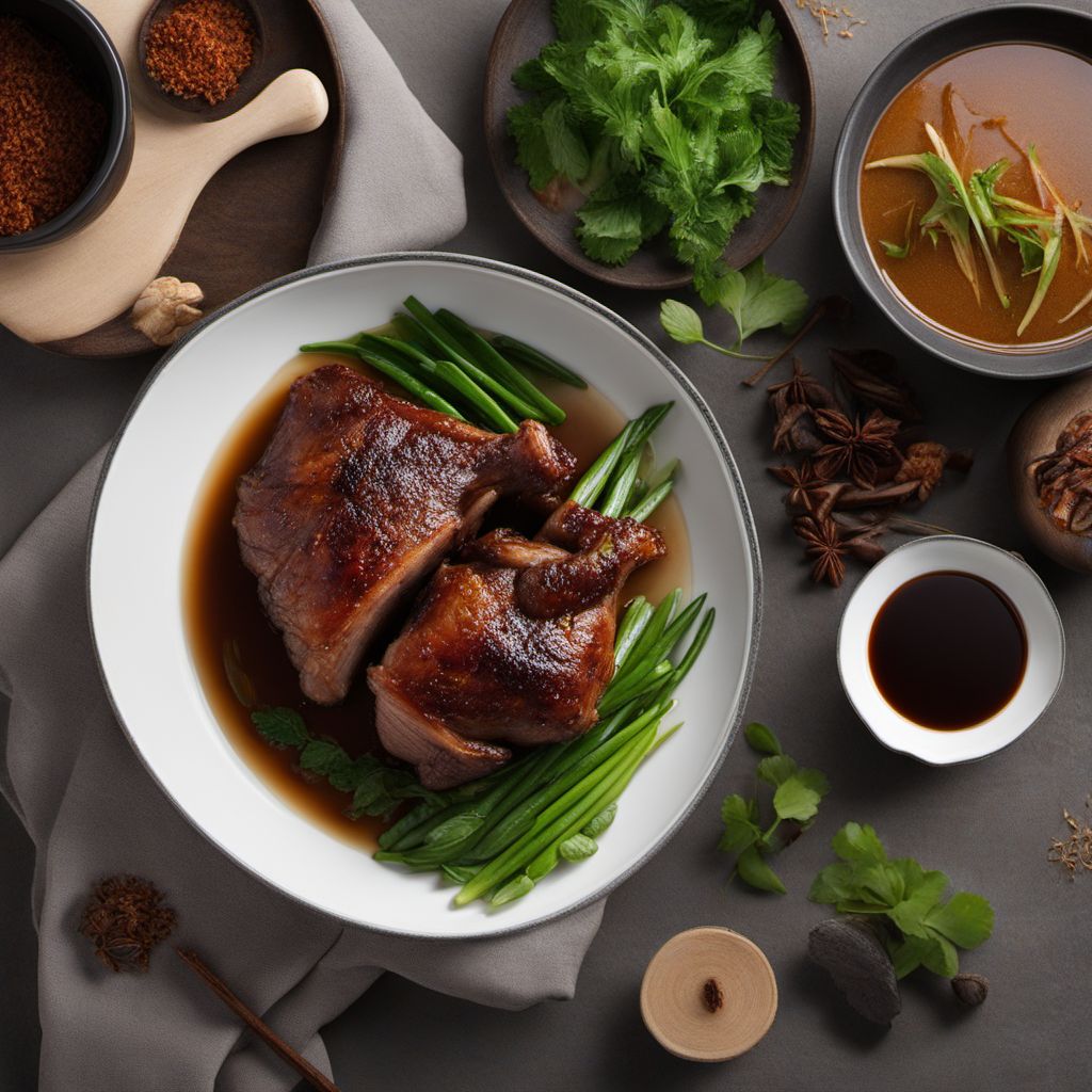 Slow-Braised Pork Hock in Soy-Ginger Glaze