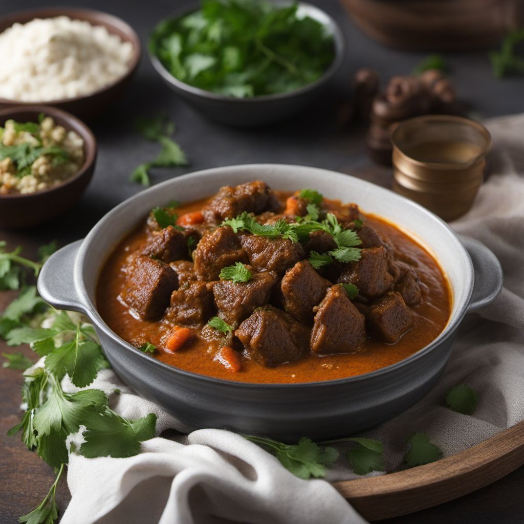 Somali-style Lamb Stew with Yogurt Sauce