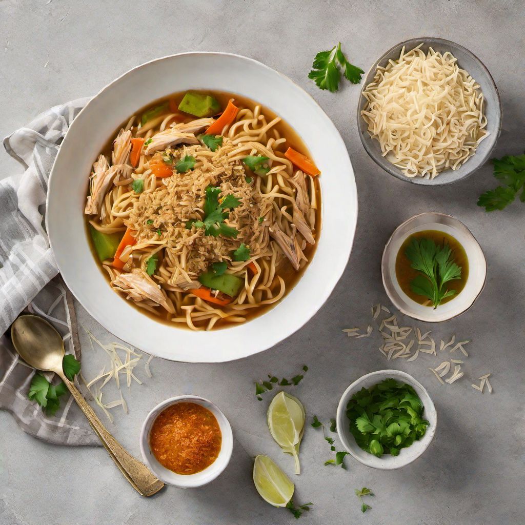 Arab-style Chicken Noodle Soup