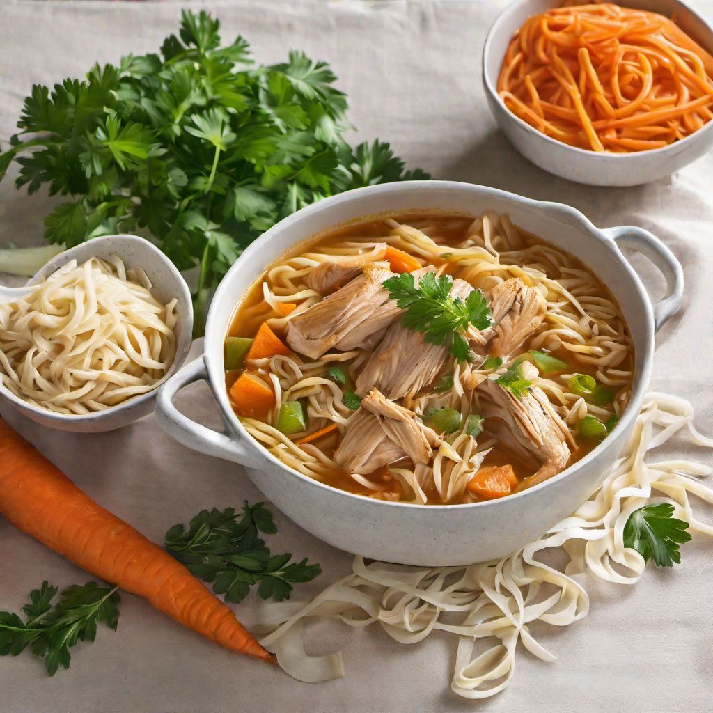 Sopa de pollo y fideos (Croatian Style)