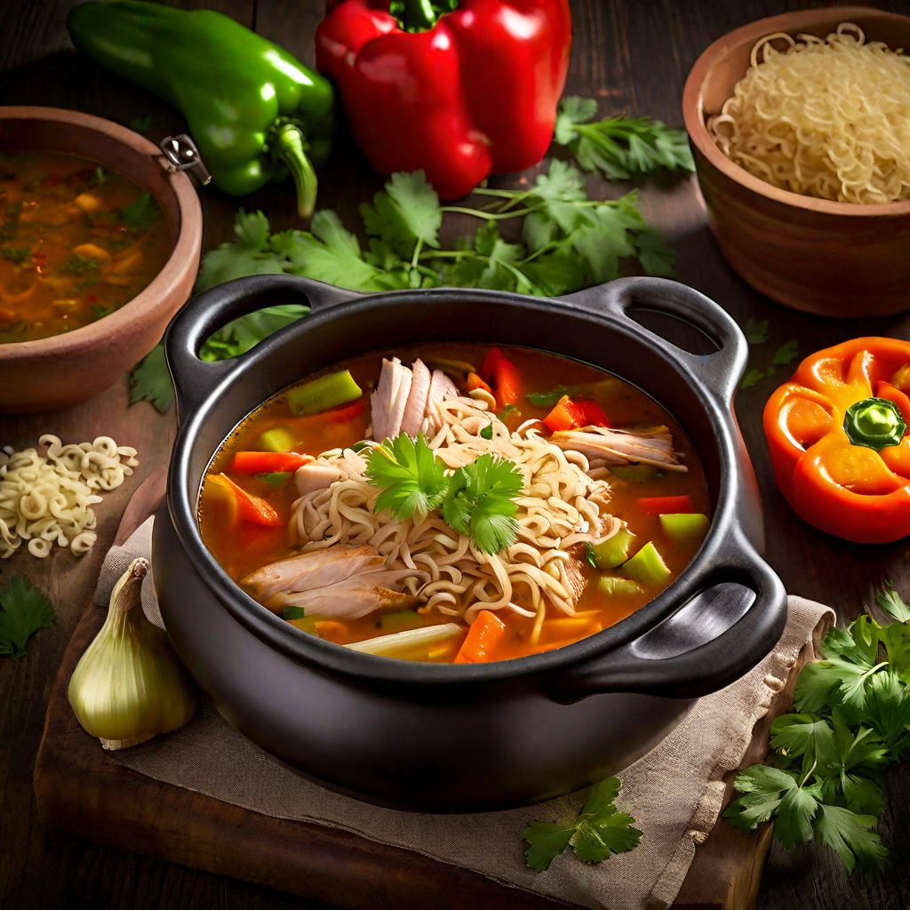 Cuban-style Sopa de Pollo y Fideos