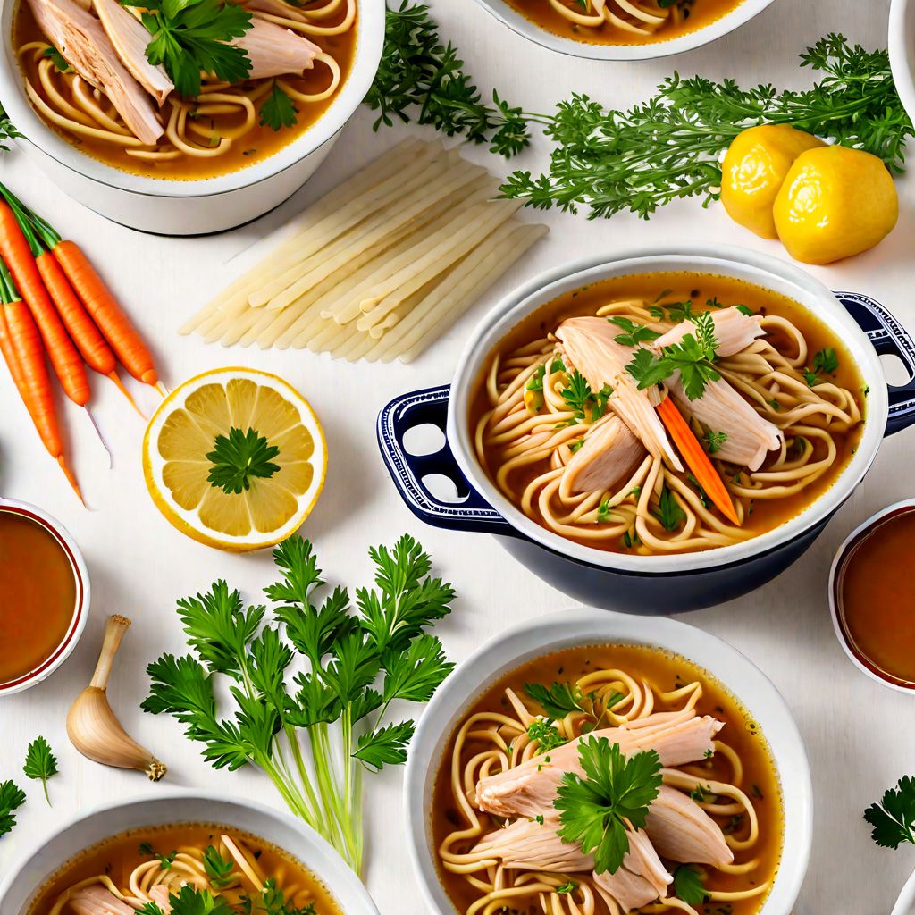 Sopa de Pollo y Fideos (Chicken and Noodle Soup) Adapted for Latvian Cuisine