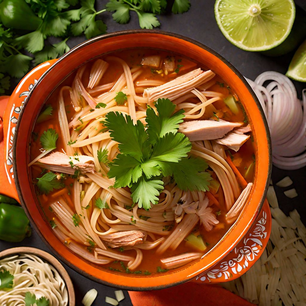 Sopa de Pollo y Fideos (Mexican Chicken Noodle Soup)