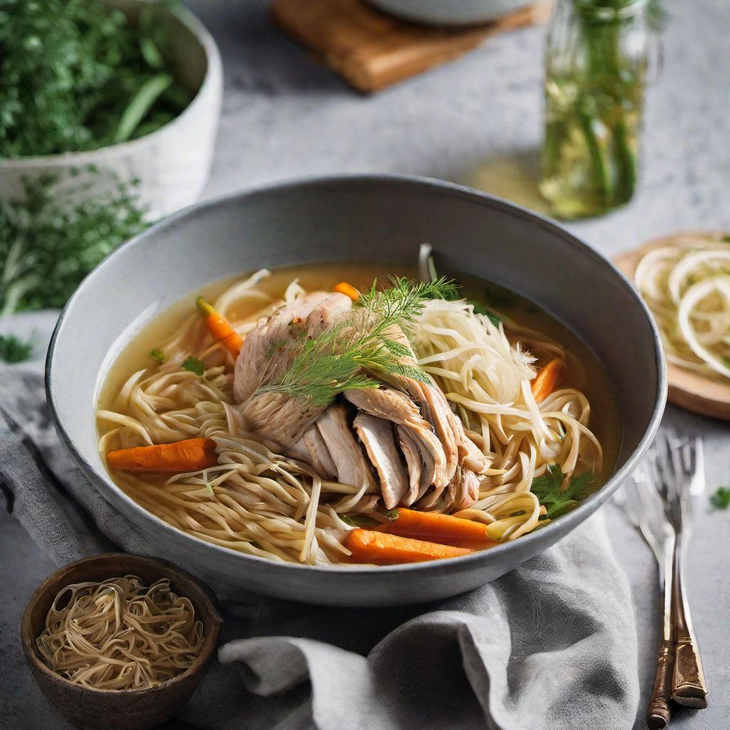 Sopa de Pollo y Fideos - New Nordic Style