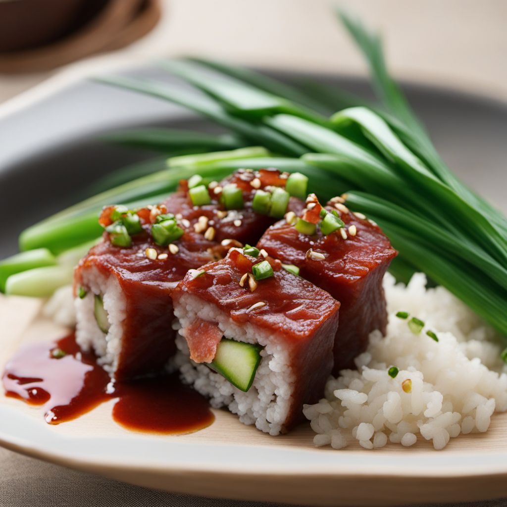 Soulful Tuna and Green Onion Gunkan Maki