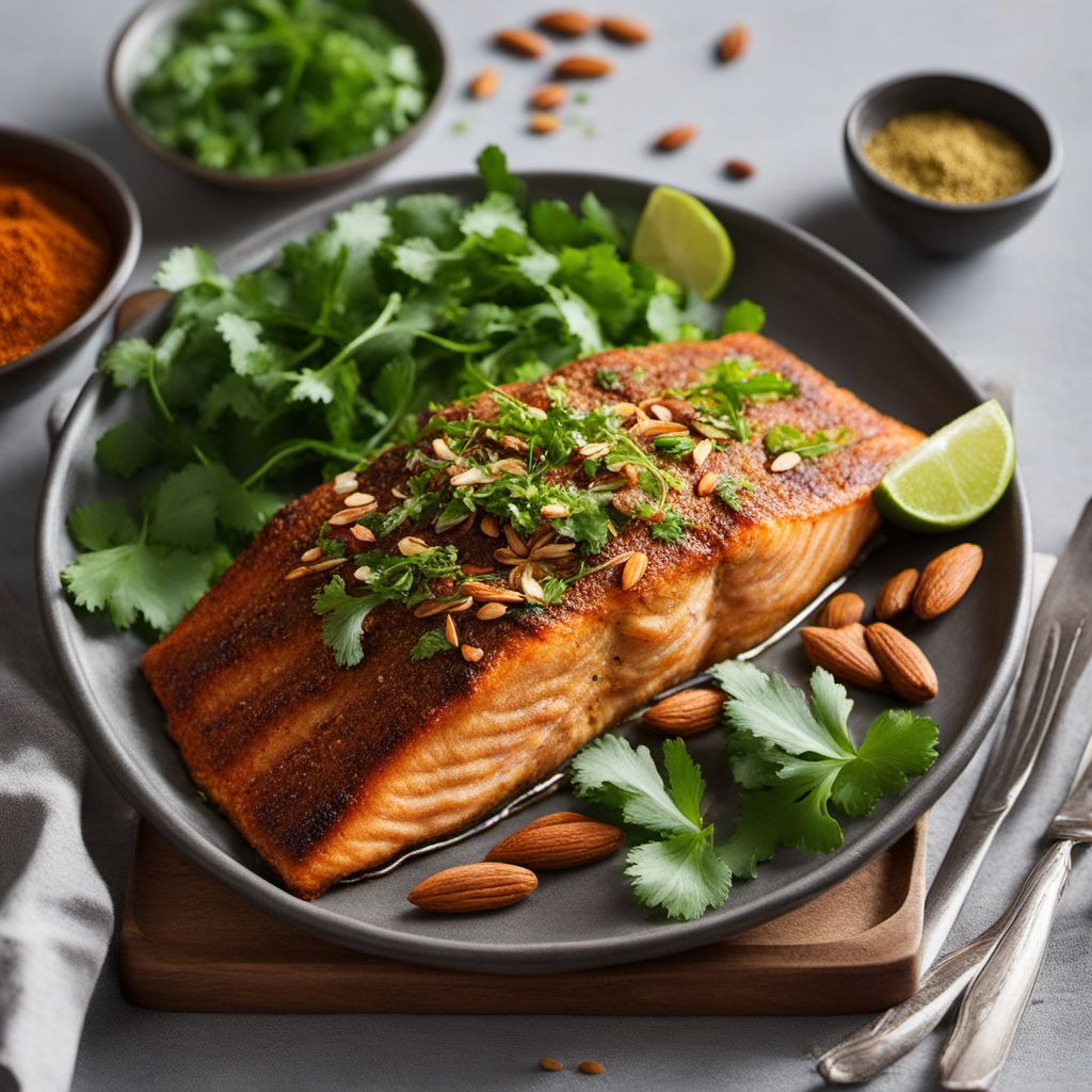 South Asian Spiced Trout with Almonds