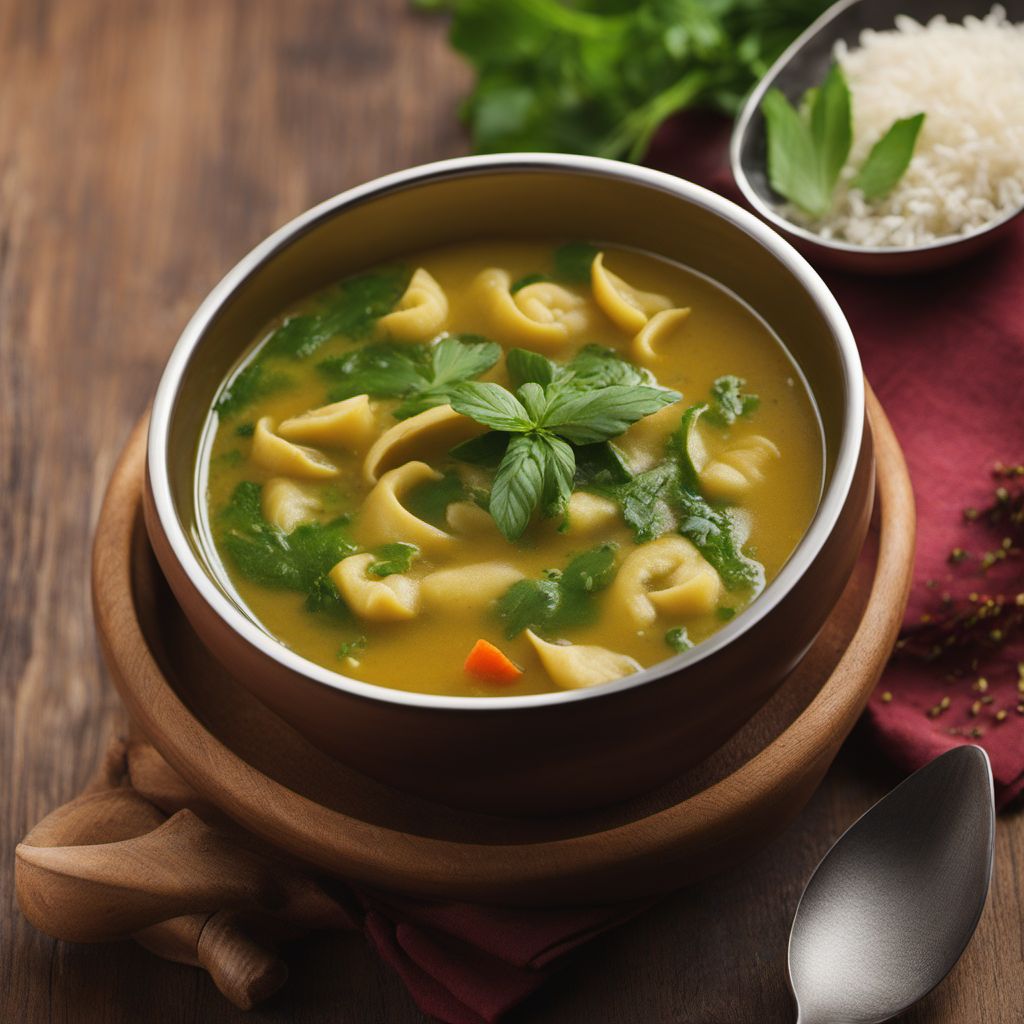 South Indian Style Tortellini Soup