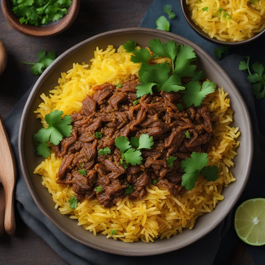 Southern African Spiced Rice with Beef