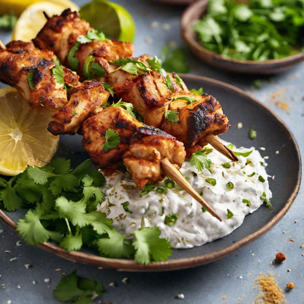 Indo-style Grilled Chicken Skewers