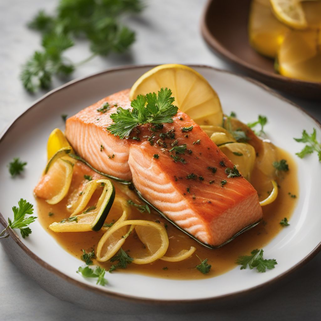 Spanish-style Cider Salmon