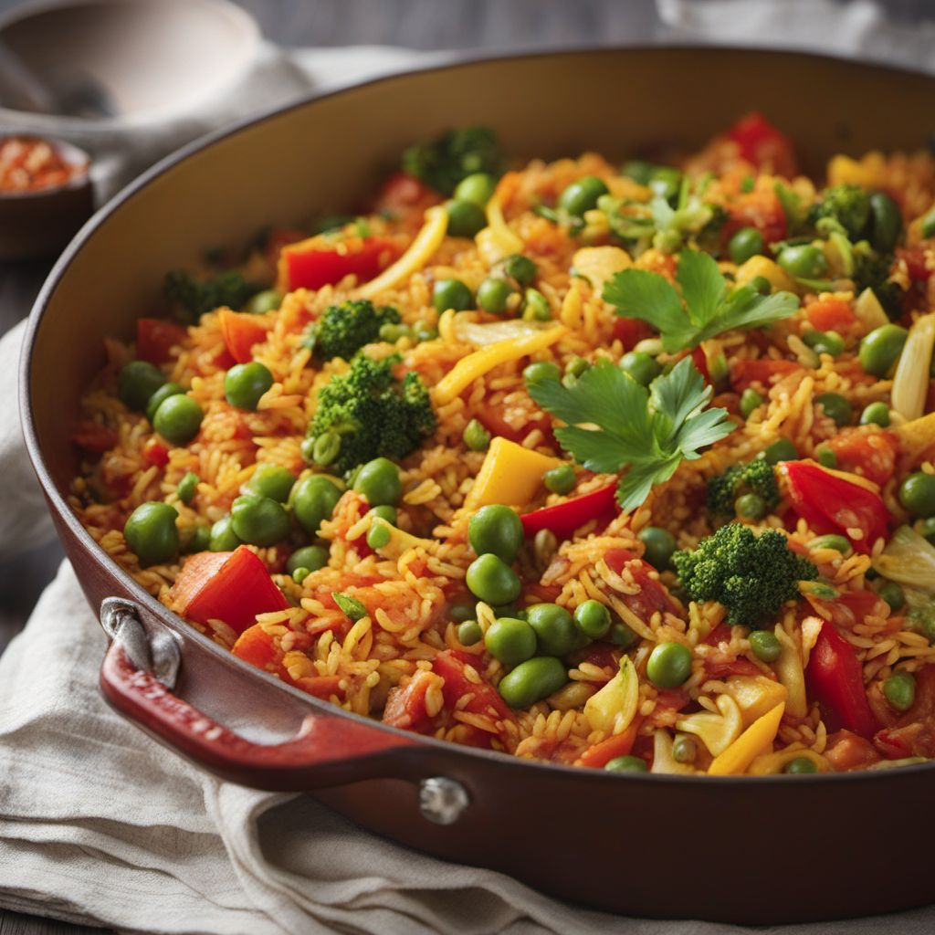 Spanish-style Vegetable Paella