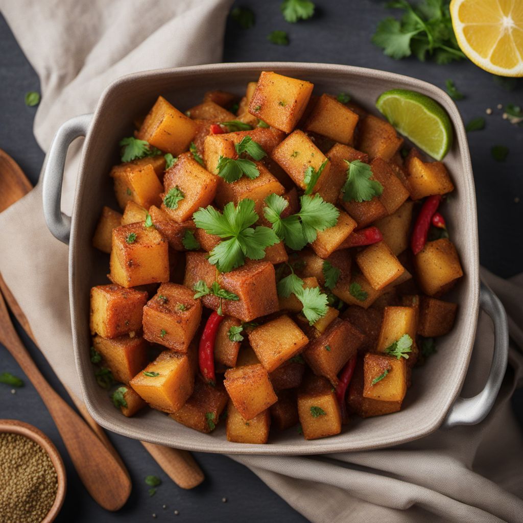 Spicy Lebanese Potato Cubes