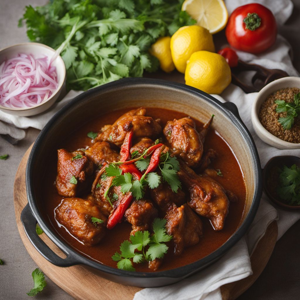 Spicy Lemon Grass Chicken - Gà Kho Sả Ớt Adapted to Nigerien Cuisine