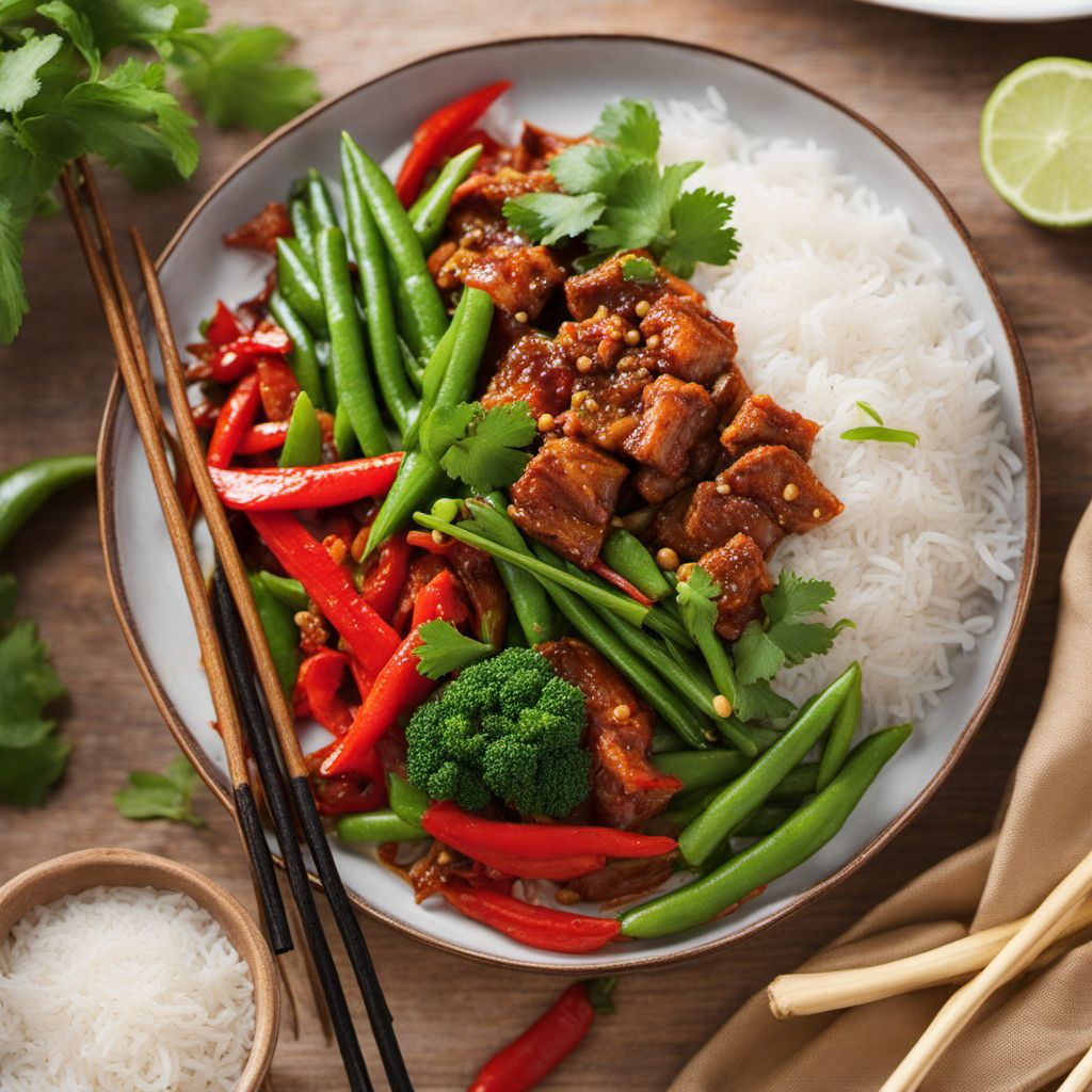 Spicy Pork Stir-Fry with Malaysian Flavors