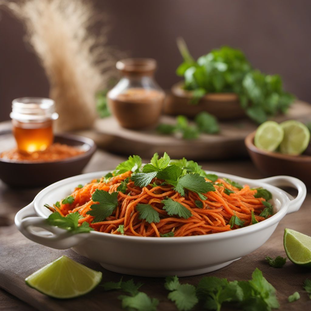 Spicy Yam Salad with Tunisian Twist