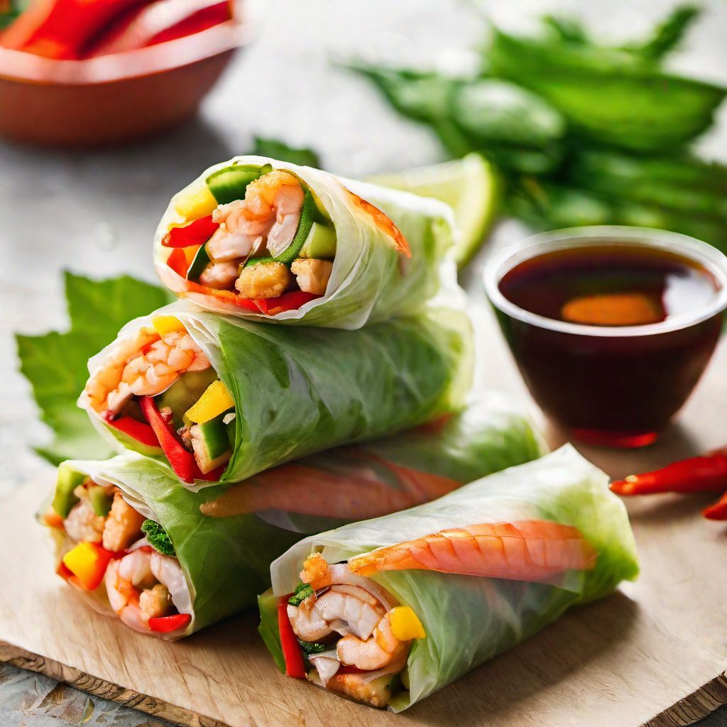 Caribbean Style Spring Rolls