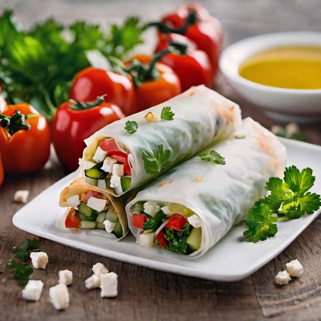 Greek-style Spring Rolls