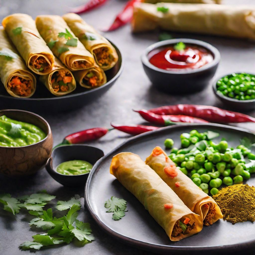 Indo-style Spring Rolls