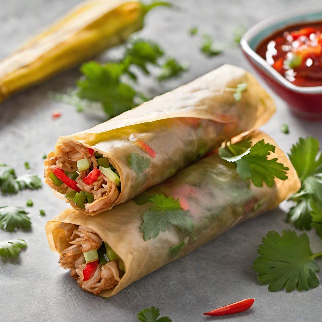 Puerto Rican Style Spring Rolls