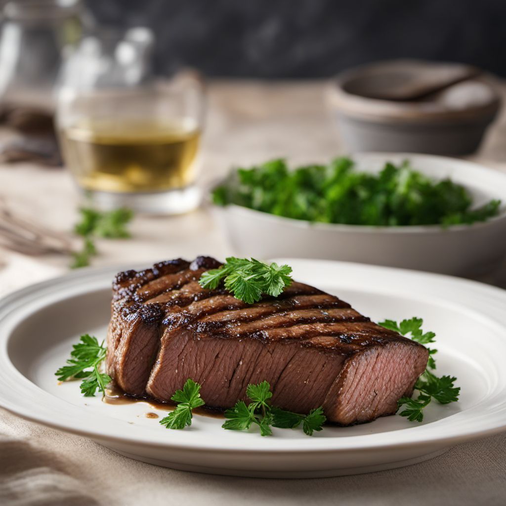 Steak de Burgo with Garlic Butter Sauce