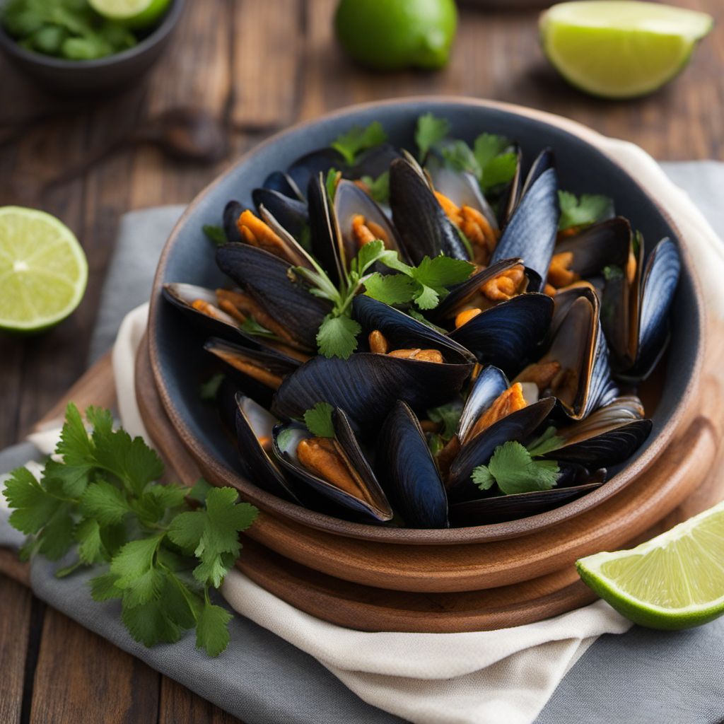 Steamed Mussels with Peruvian Flair