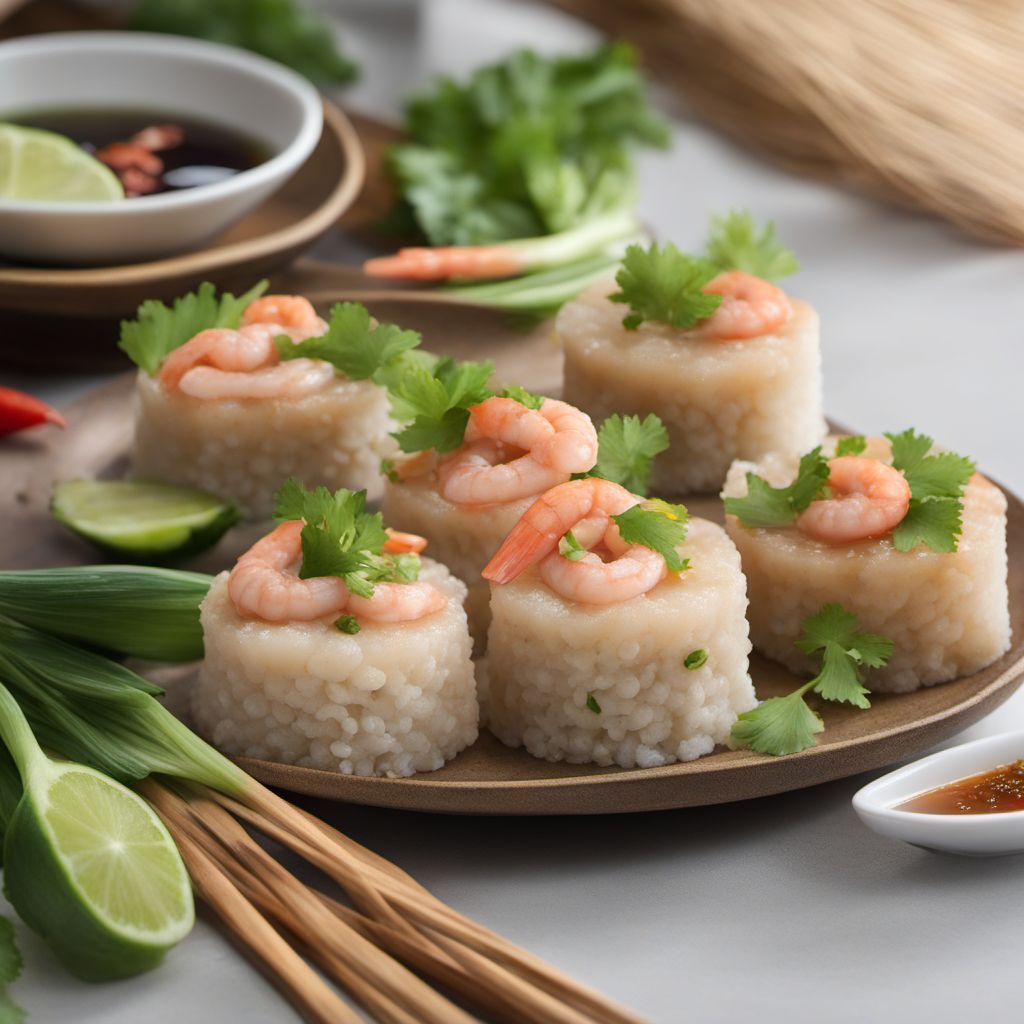 Steamed Rice Cakes with Shrimp and Pork Filling