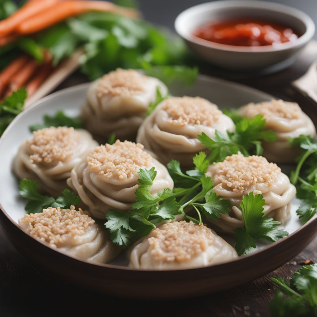 Steamed Vietnamese Buns with Savory Filling